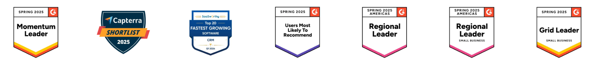 Certificaciones G2, Capterra y SaaSworthy